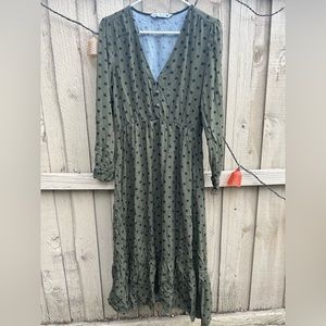 Zara Green Maxi Dress